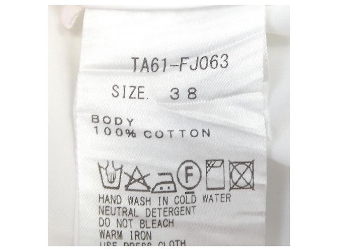 Autre Marque Camisa de algodón Toga Blanco - vista 3