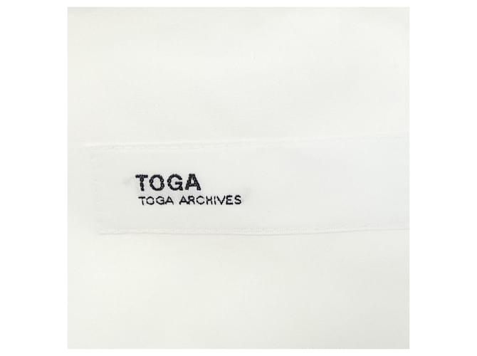 Autre Marque Camisa de algodón Toga Blanco - vista 4