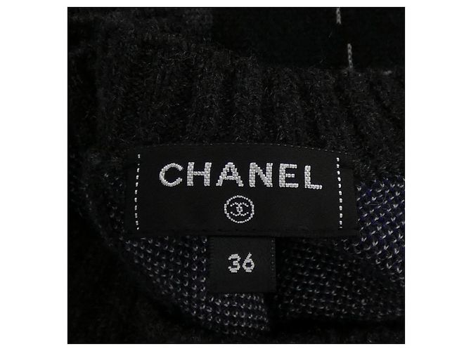 Chanel P71432K10264 Punto de cachemira Castaño Negro - vista 3