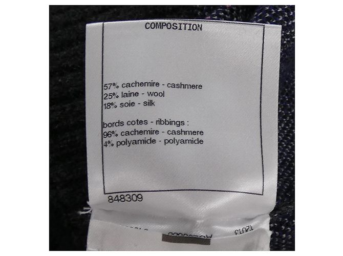 Chanel P71432K10264 Punto de cachemira Castaño Negro - vista 5