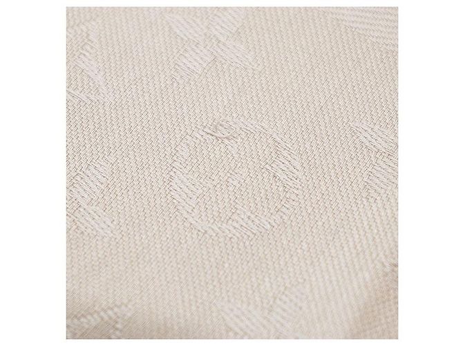 Louis Vuitton Monogram Seide und Wolle Schal Braun - Ansicht 11