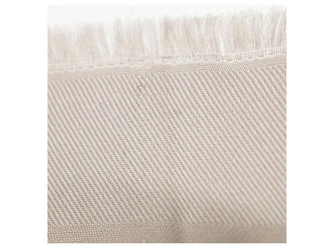 Louis Vuitton Monogram Seide und Wolle Schal Braun - Ansicht 13