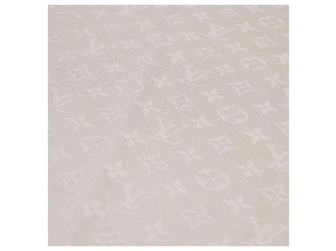 Louis Vuitton Monogram Seide und Wolle Schal Braun - Ansicht 14