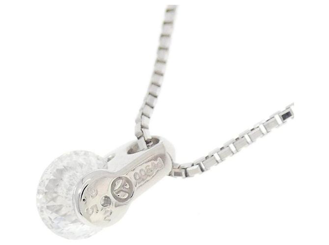 Autre Marque Collana con Diamante Pt900 Argento - vista 4