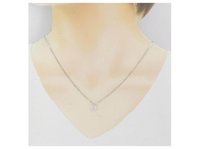 Autre Marque Collana con Diamante Pt900 Argento - vista 6