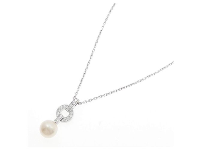 Collana Cartier Imaria in oro bianco 18K con perla e diamante - vista 2