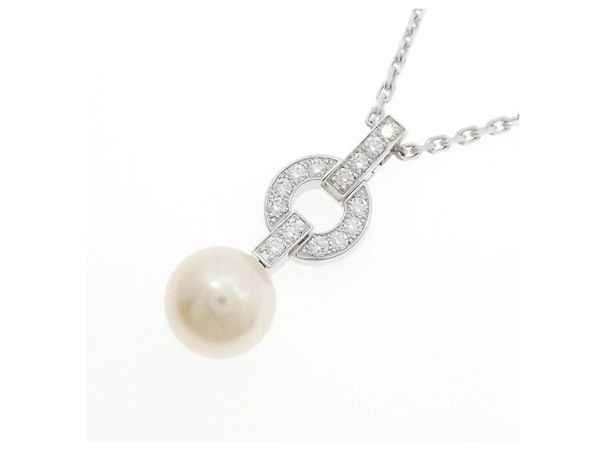 Collana Cartier Imaria in oro bianco 18K con perla e diamante - vista 3