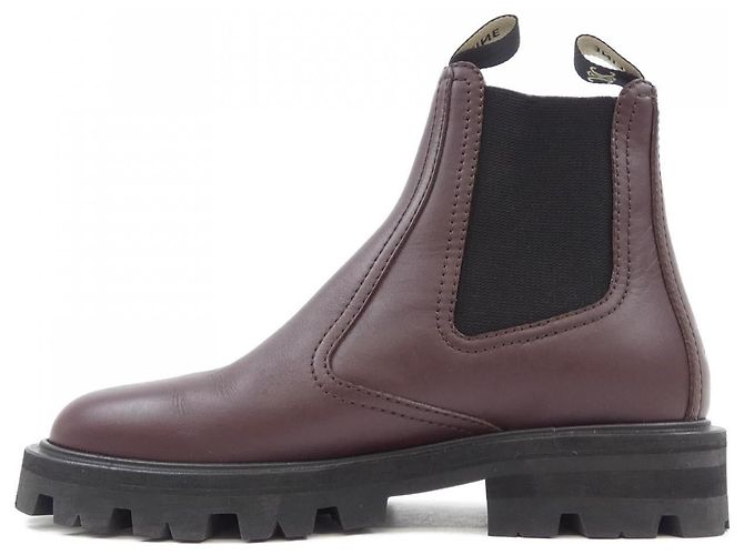 Céline Celine Margaret Chelsea Boots Kalbsleder Stiefel Braun - Ansicht 2
