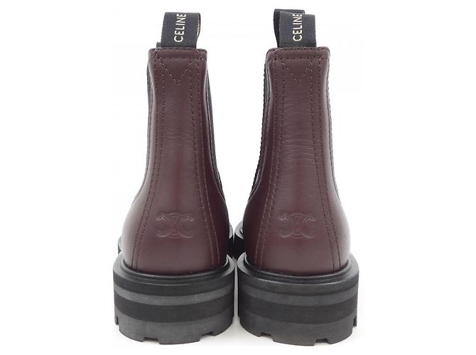 Céline Celine Margaret Chelsea Boots Kalbsleder Stiefel Braun - Ansicht 5