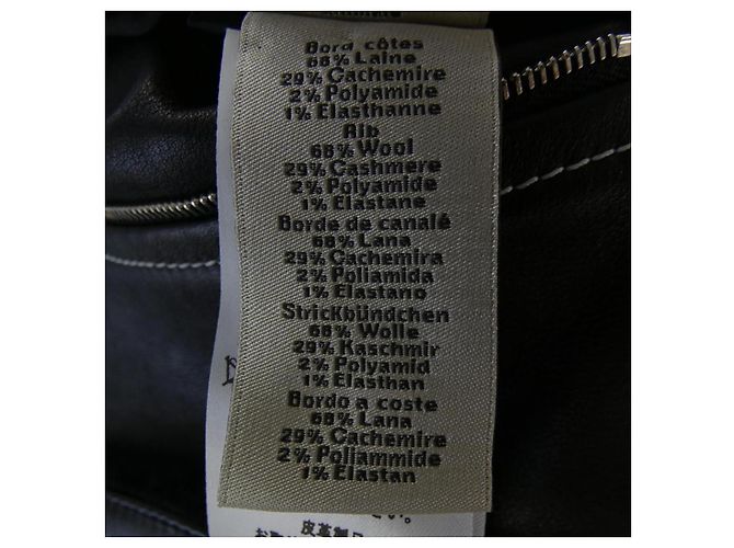 Hermès Hermes Shearling-Jacke Schwarz - Ansicht 4