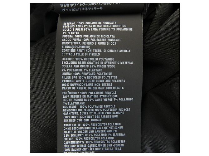Chaqueta de plumón Prada RE-NYLON Negro - vista 3