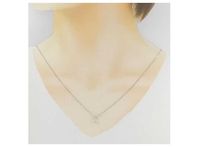 Autre Marque Collana di Diamanti PT900 PT850 Argento - vista 6