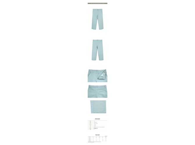 Dior Pantaloni dritti ricamati blu turchese per bambini Bianco - vista 2