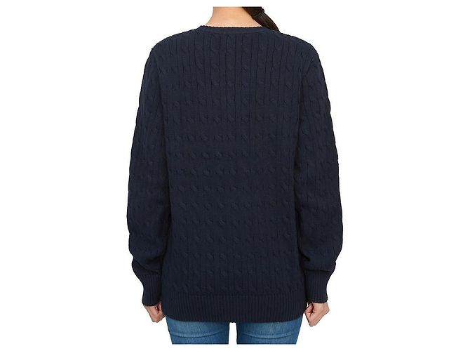 Ralph Lauren Kinder Strickjacke mit Zopfmuster NAVY (Größe für Erwachsene verfügbar) Schwarz - Ansicht 4