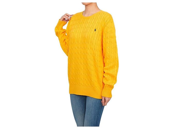 Ralph Lauren Kinder Strickjacke mit Zopfmuster GOLD (Größe für Erwachsene verfügbar) Golden - Ansicht 5