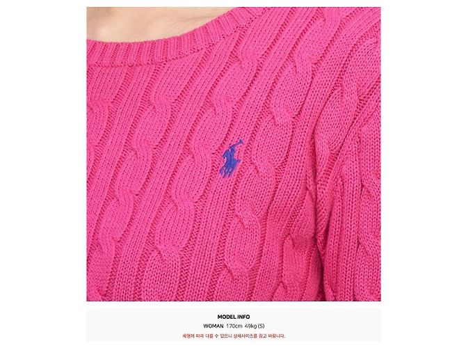 Ralph Lauren Strickware für Kinder PINK (Größe für Erwachsene verfügbar) - Ansicht 7