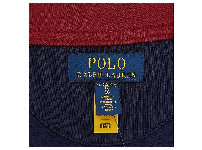 Ralph Lauren Cardigan in pile per bambini NAVY Nero - vista 11