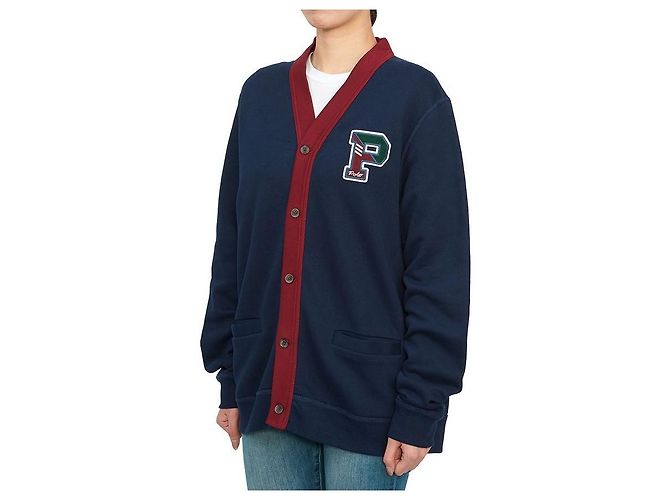 Ralph Lauren Cardigan in pile per bambini NAVY Nero - vista 3