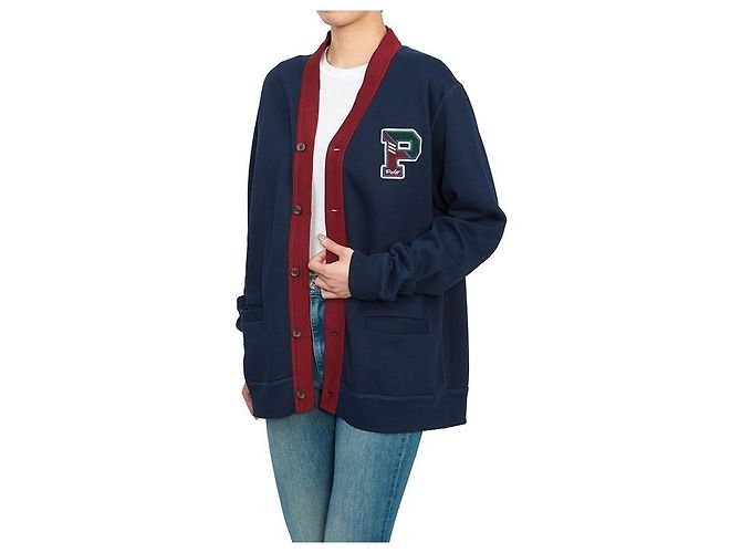 Ralph Lauren Cardigan in pile per bambini NAVY Nero - vista 5