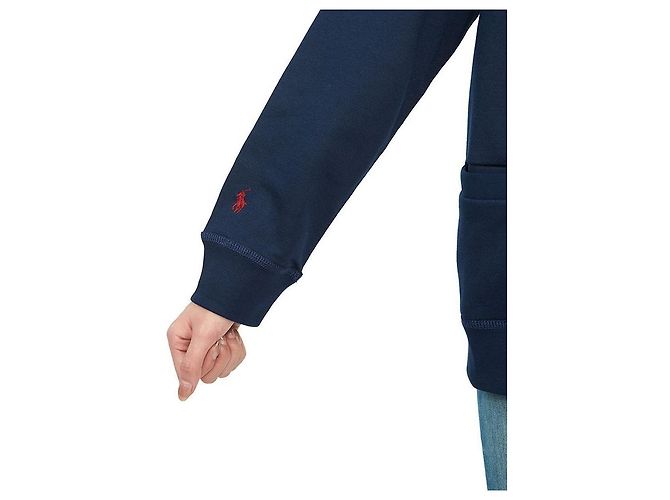 Ralph Lauren Cardigan in pile per bambini NAVY Nero - vista 9