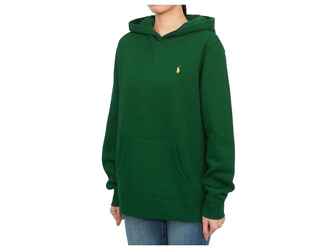 Ralph Lauren Fleece-Kapuzenpullover für Kinder GRÜN (Kann von Erwachsenen getragen werden) Schwarz - Ansicht 3