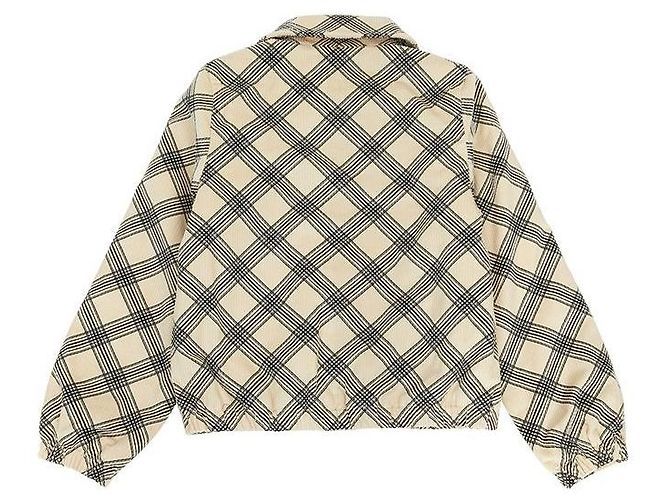 Burberry Giacca in velluto a coste a quadri per bambini STANLEY CHK Multicolore - vista 4