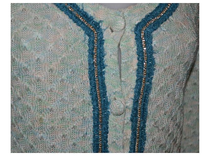 Cardigan Patrizia Pepe Blanco Verde claro - vista 2