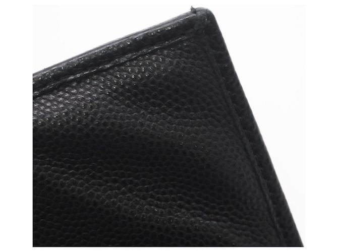 Timeless Cartera tríptico de piel de becerro granulado negro Chanel - vista 11