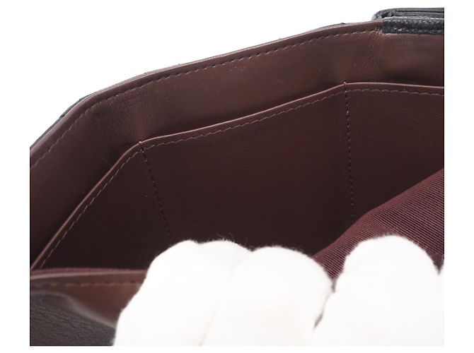Timeless Cartera tríptico de piel de becerro granulado negro Chanel - vista 15