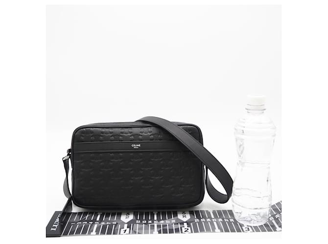 Céline Borsa a tracolla Celine Triomphe Medium Messenger Nero - vista 3