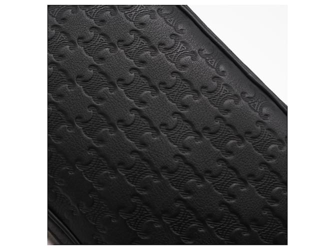 Céline Borsa a tracolla Celine Triomphe Medium Messenger Nero - vista 4