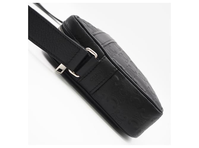 Céline Borsa a tracolla Celine Triomphe Medium Messenger Nero - vista 8