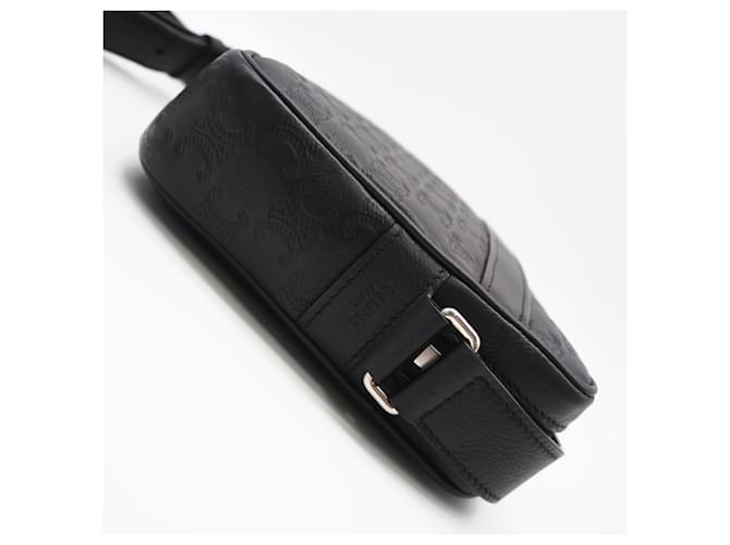 Céline Borsa a tracolla Celine Triomphe Medium Messenger Nero - vista 9