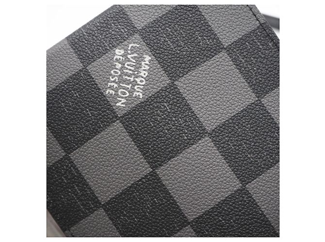 Borsa Louis Vuitton Damier Checkerboard Sac Plat XS Marrone Nero Damier ebene - vista 4