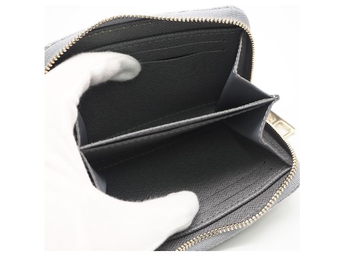 Monedero Zippy Monogram Denim Louis Vuitton Castaño Monograma - vista 11
