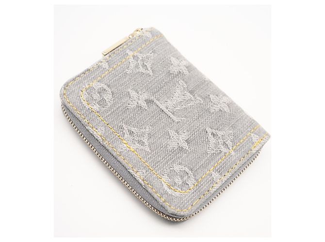 Monedero Zippy Monogram Denim Louis Vuitton Castaño Monograma - vista 2