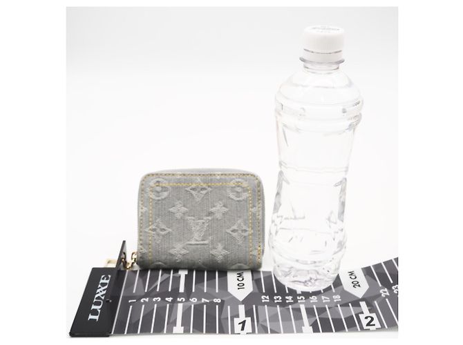Monedero Zippy Monogram Denim Louis Vuitton Castaño Monograma - vista 3
