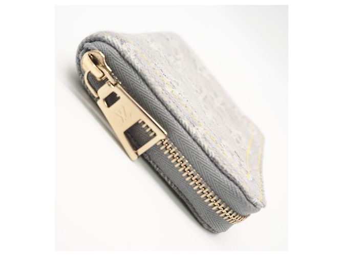 Monedero Zippy Monogram Denim Louis Vuitton Castaño Monograma - vista 7