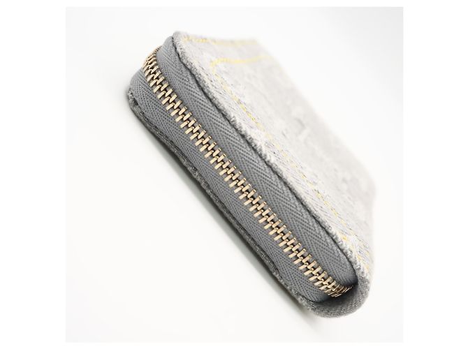 Monedero Zippy Monogram Denim Louis Vuitton Castaño Monograma - vista 8