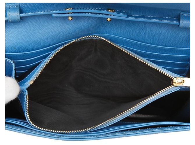 Borsa a tracolla portafoglio con catena Cassandra Envelope di Saint Laurent Blu D'oro - vista 10