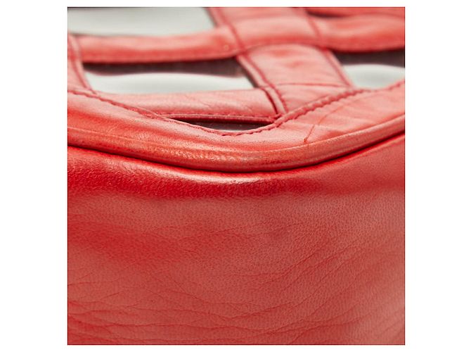 Borsa a Spalla con Catena Chanel Coco Mark Rosso - vista 4