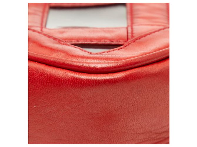 Borsa a Spalla con Catena Chanel Coco Mark Rosso - vista 6