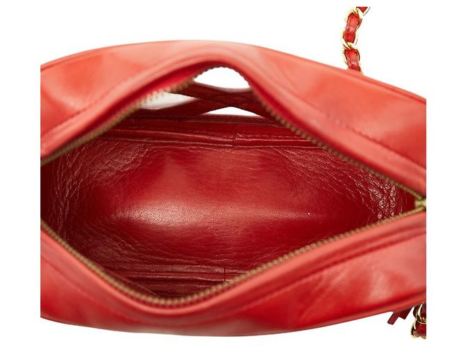 Borsa a Spalla con Catena Chanel Coco Mark Rosso - vista 8