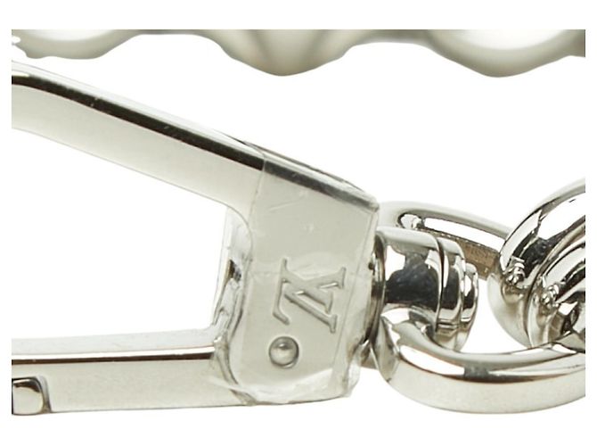 Catena per portafoglio con tracolla Louis Vuitton in metallo argentato Argento - vista 4