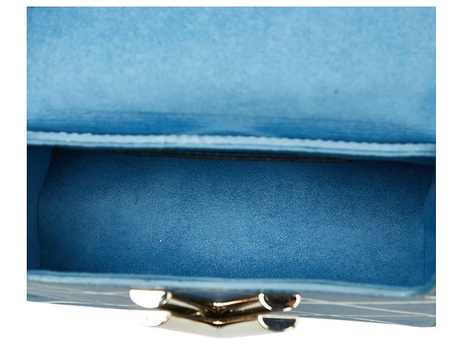 Bolso de hombro con cadena Louis Vuitton Epi Maltage Twist PM Blanco Azul - vista 8