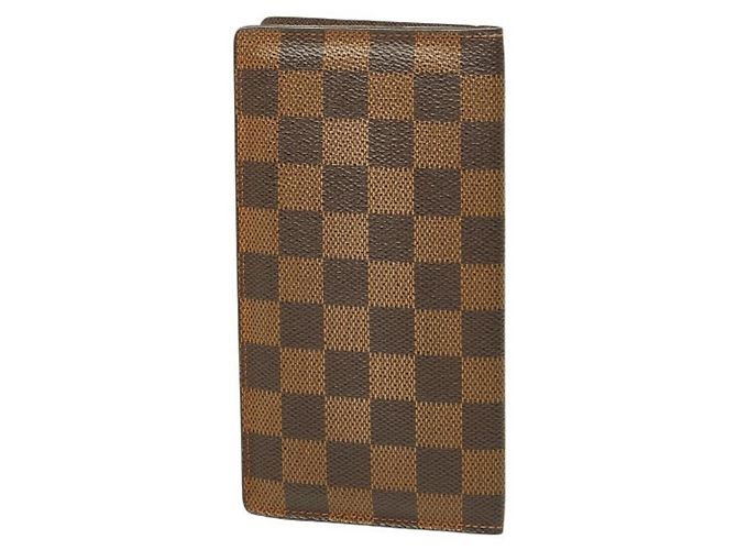 Louis Vuitton Monogram Portefeuille Valeur Carte Credit Long Wallet Marrone - vista 2