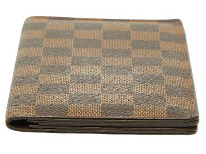 Louis Vuitton Monogram Portefeuille Valeur Carte Credit Long Wallet Marrone - vista 3