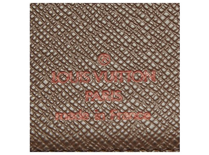 Louis Vuitton Monogram Portefeuille Valeur Carte Credit Long Wallet Marrone - vista 7