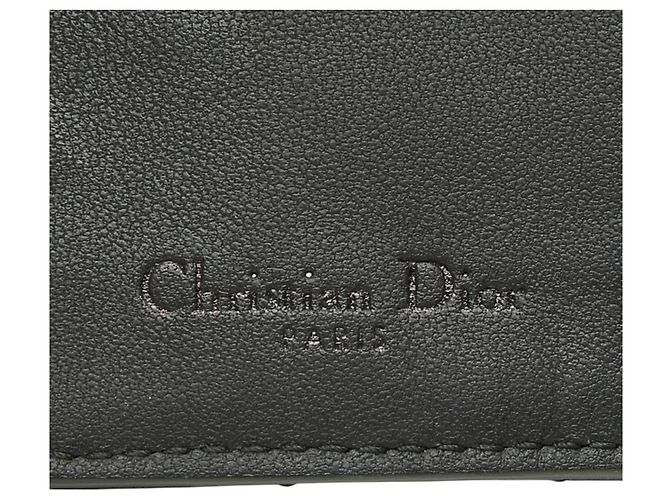 Tarjetero de cuero negro Christian Dior - vista 10