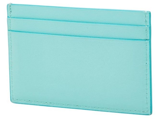 Tiffany & Co Tarjetero de piel azul Tiffany - vista 2